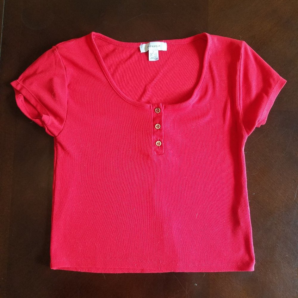Red Cropped T-shirt